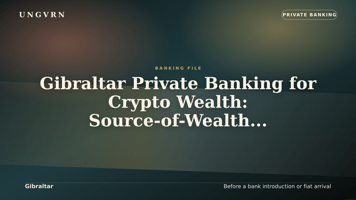 Cinematic article cover for Gibraltar Private Banking for Crypto Wealth: Source-of-Wealth and Account Readiness
