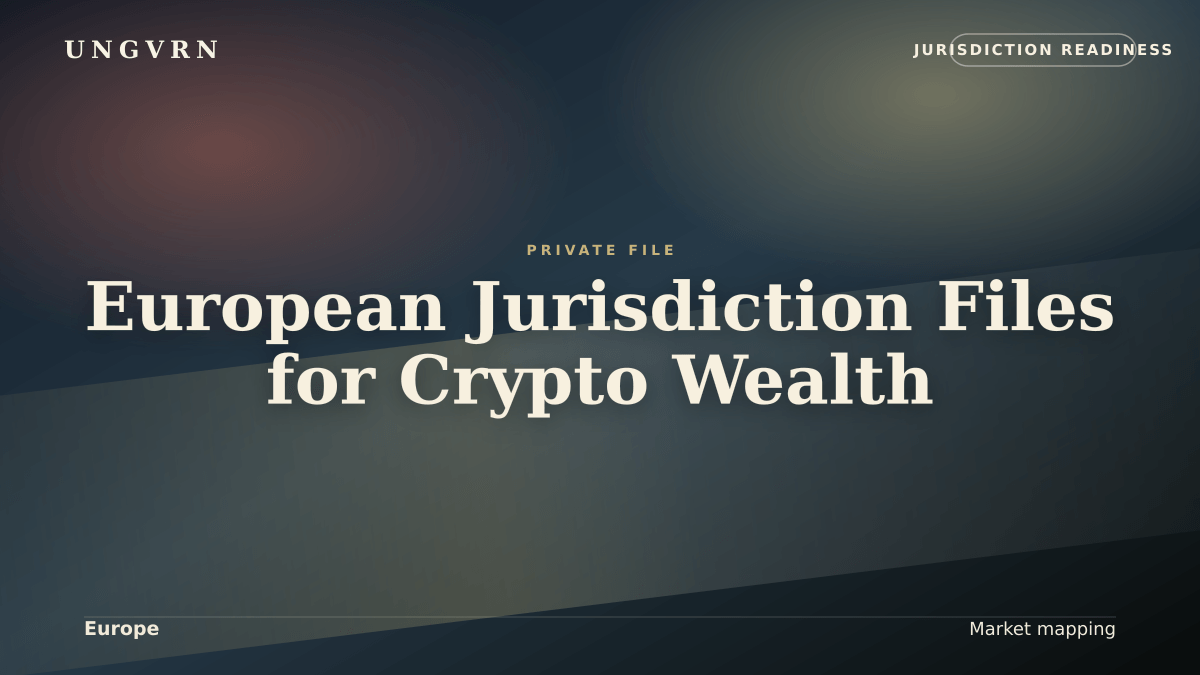 Cinematic article cover for European Jurisdiction Files for Crypto Wealth