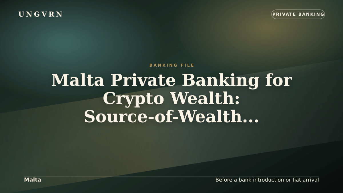 Cinematic article cover for Malta Private Banking for Crypto Wealth: Source-of-Wealth and Account Readiness