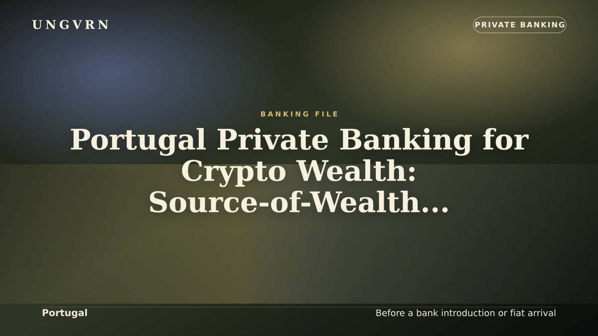 Cinematic article cover for Portugal Private Banking for Crypto Wealth: Source-of-Wealth and Account Readiness